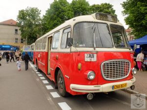 Historický autobus Jelcz 043 je licenčním dvojčetem československé Škody 706 RTO, Městské slavnosti Svinoústí, Polsko